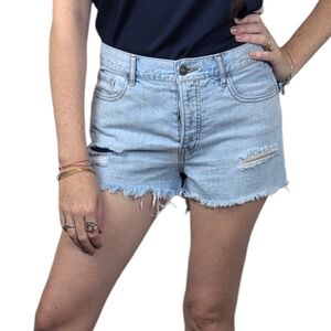 Blue jean cut off shorts size 26